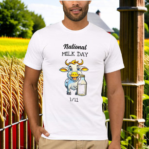 Camiseta Día Nacional de la Leche el 11 de enero