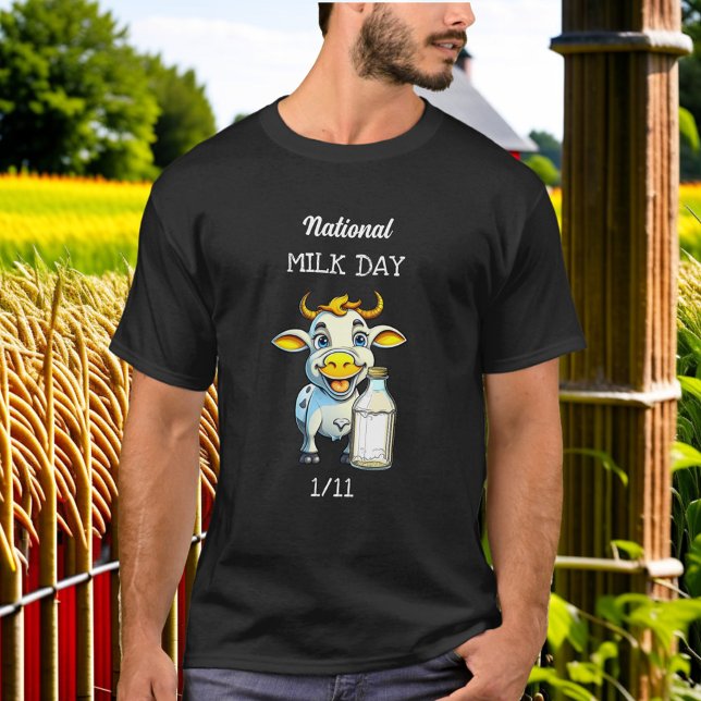 Camiseta Día Nacional de la Leche el 11 de enero (Subido por el creador)