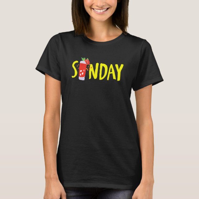Camiseta Día nacional de la sangrienta de Brunch dominical (Anverso)