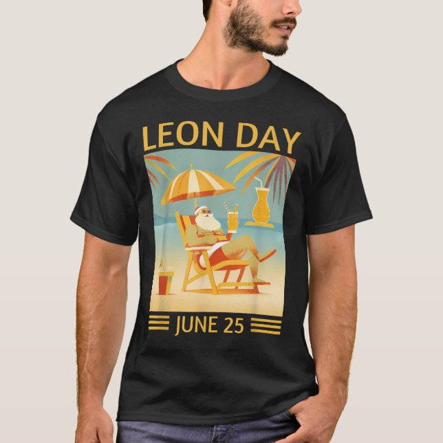 Camiseta Día Nacional de Leon 25 de junio de Navidad (Anverso)