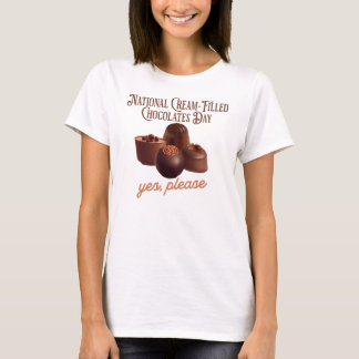 Camiseta Día Nacional de los Chocolates Llenados de Crema