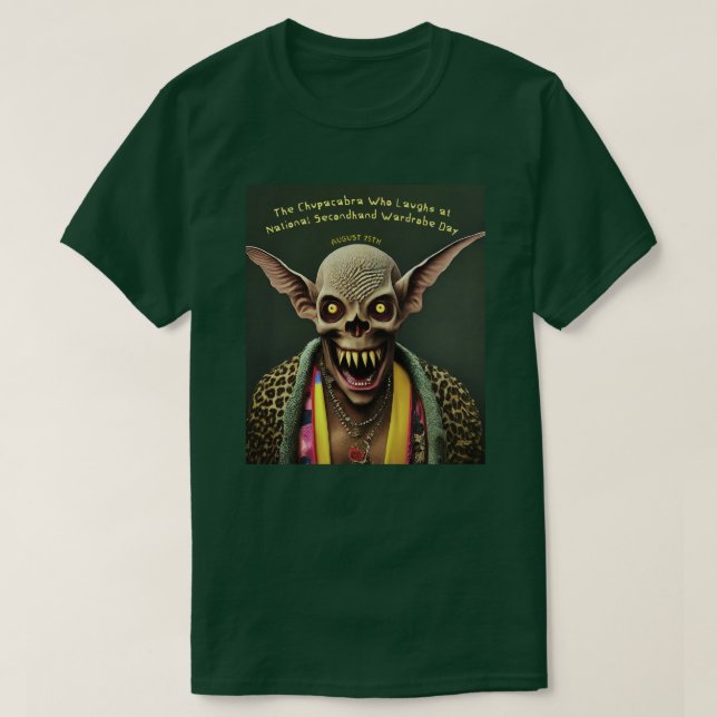 Camiseta Día nacional de ropa de segunda mano (Diseño del anverso)