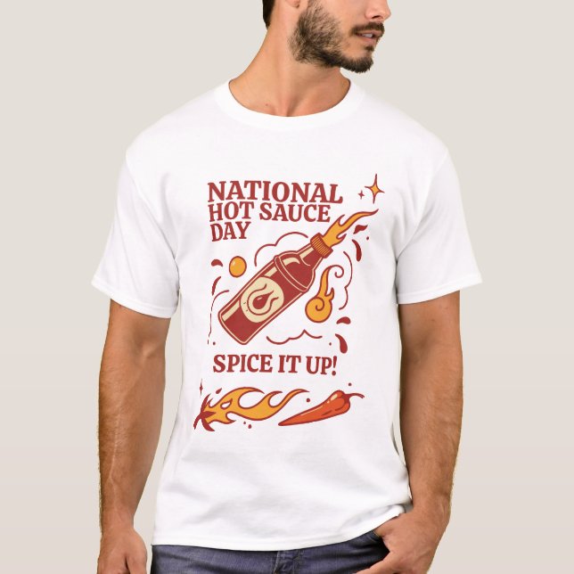 Camiseta Día Nacional de Salsa Caliente (Anverso)