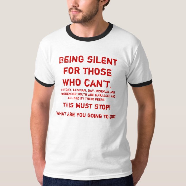 Camiseta Día nacional de silencio (Anverso)