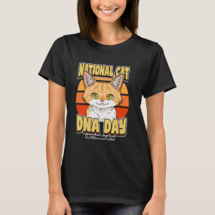 Camiseta Día Nacional del ADN de Gatos 19 de Septiembre Cel