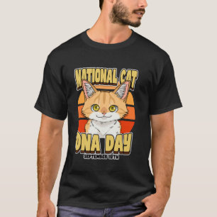 Camiseta Día Nacional del ADN de Gatos 19 de Septiembre Cel