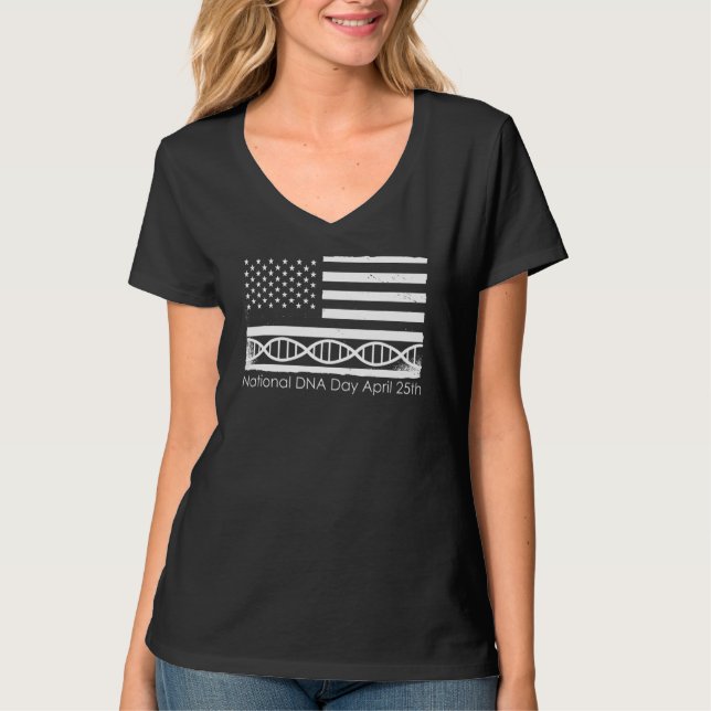 Camiseta Día Nacional del Adn Genético (Anverso)