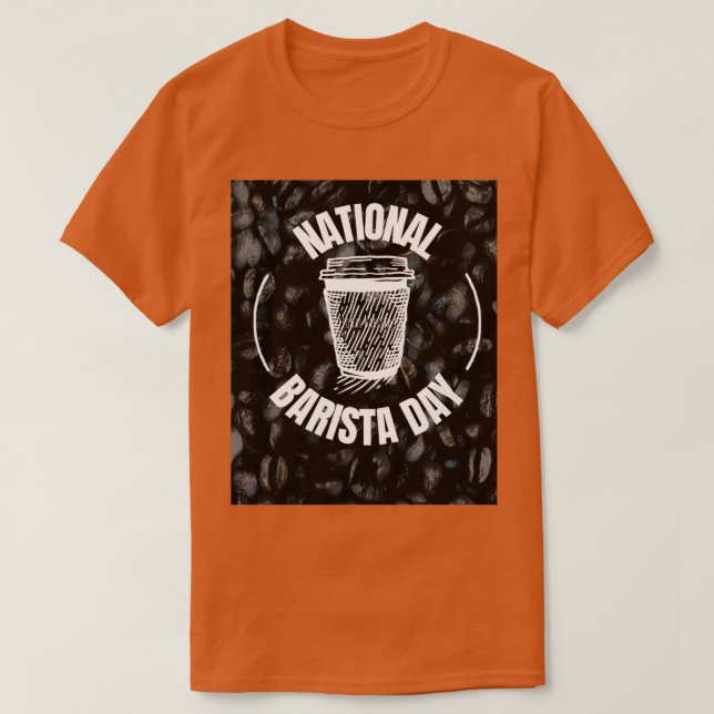 Camiseta Día Nacional del Barista 7 (Diseño del anverso)