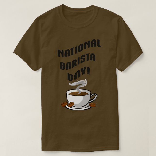Camiseta Día Nacional del Barista 8 (Diseño del anverso)