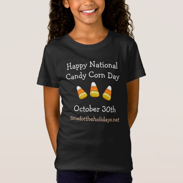 Camiseta Día Nacional del Candy Corn 30 de octubre (Anverso)