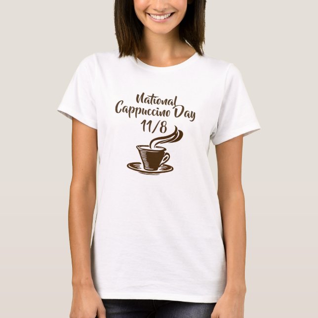 Camiseta Día nacional del capuchino 8 de noviembre feriado (Anverso)