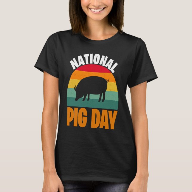 Camiseta Día Nacional del Cerdo (Anverso)