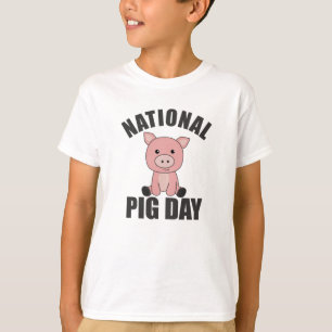 Camiseta Día Nacional Del Cerdo Cerdo Cerdo Para El Día Del