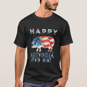 Camiseta Día Nacional del Cerdo Los Cerdos Me Hacen Feliz
