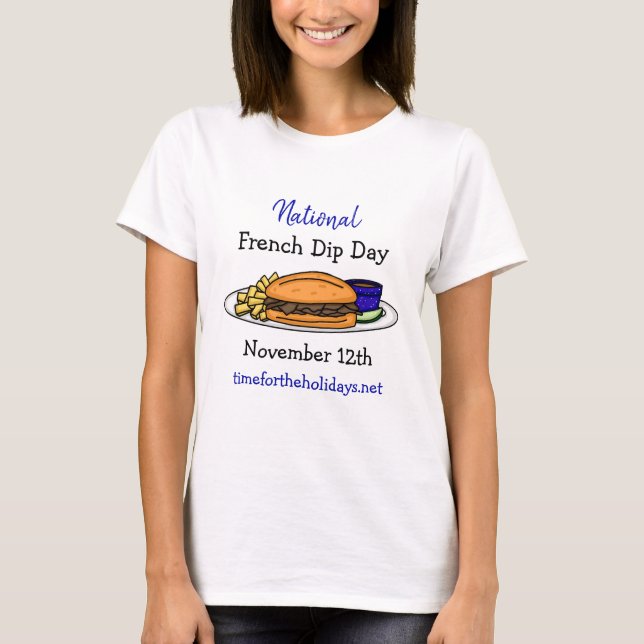 Camiseta Día Nacional del Dip Francés, 12 de noviembre (Anverso)