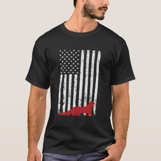 Camiseta Día Nacional del Hurón 4 de Julio Bandera de EE. U