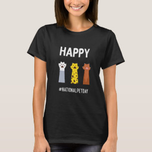 Camiseta Día Nacional del Mascota Gatos Hombres Mujeres Chi