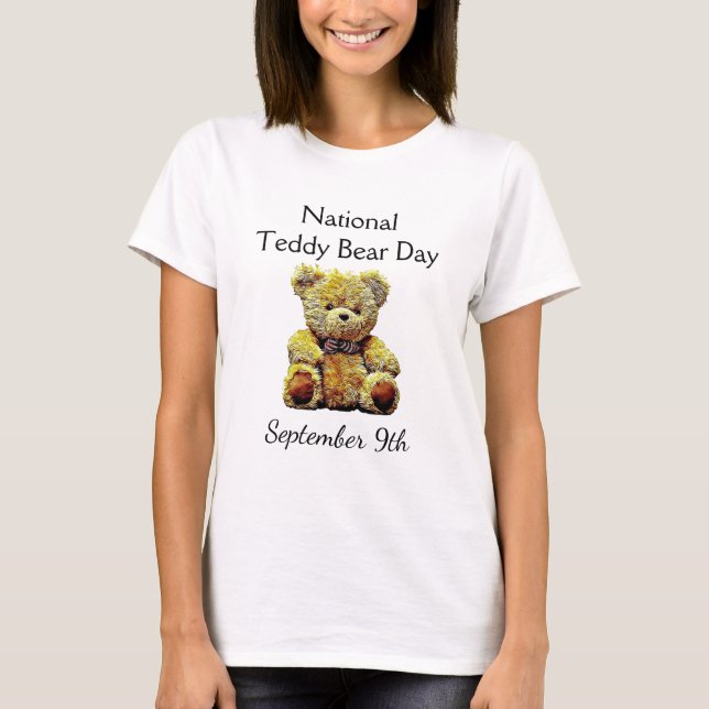 Camiseta Día Nacional del Oso de Teddy Noviembre Fiesta (Anverso)