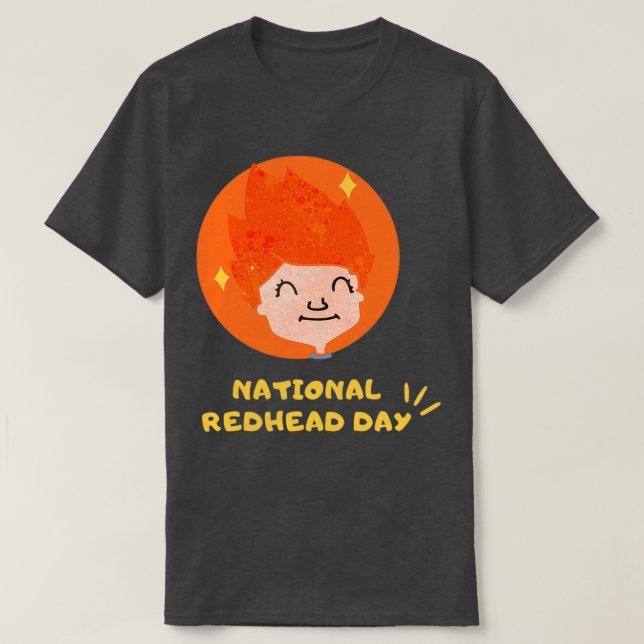 Camiseta Día nacional del pelirrojo T (Diseño del anverso)