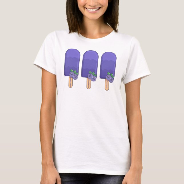 Camiseta Día Nacional del Popsicle del Arándano Azul (Anverso)