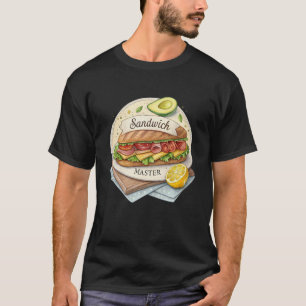 Camiseta Día Nacional del Sándwich de Hamburguesa Baguette