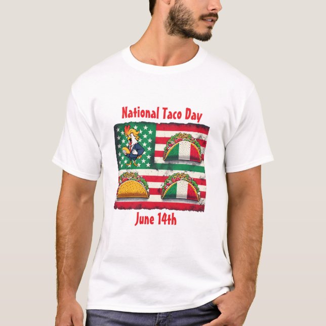 Camiseta Día Nacional del Taco de Trump (Anverso)