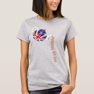 Camiseta Día Nacional del Té, Union Jack Teapot