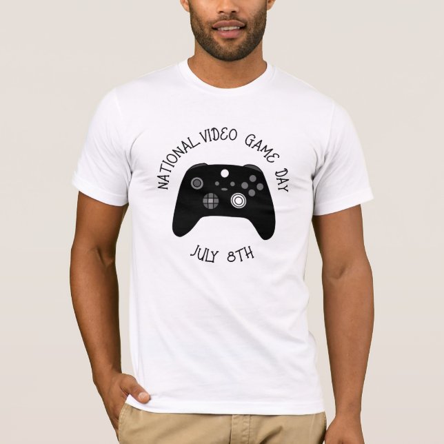 Camiseta Día nacional del videojuego 8 de julio (Anverso)