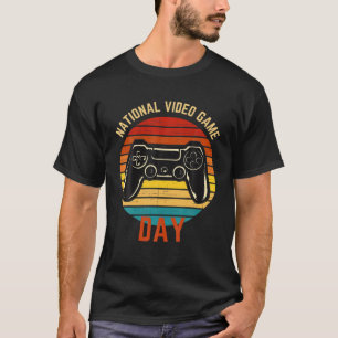 Camiseta Día Nacional del Videojuego 8 de julio Divertido R