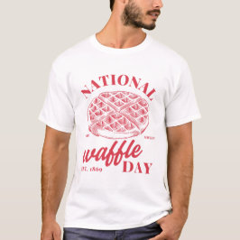 Camiseta Día nacional del waffle