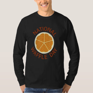 Camiseta Día Nacional del Waffle 24 de agosto Marcha Intern