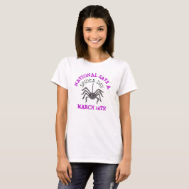 Camiseta Día nacional para salvar a la araña 14 de marzo