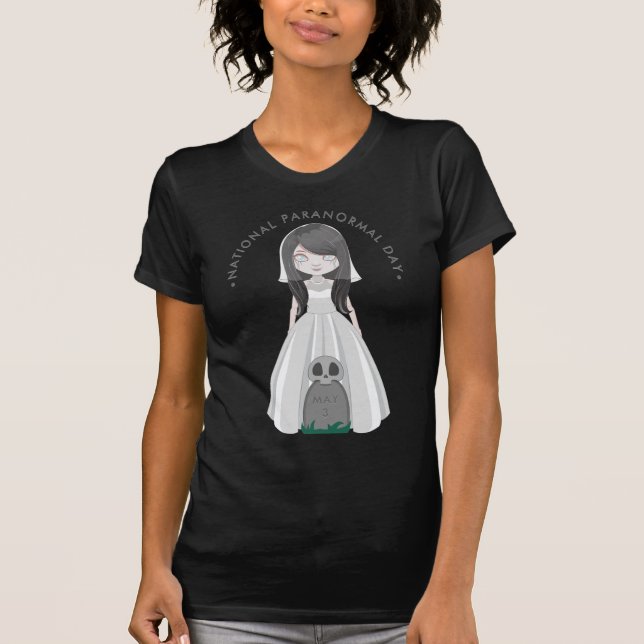 Camiseta Día Nacional Paranormal, novia fantasma (Anverso)