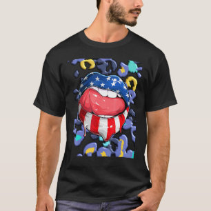 Camiseta Día Perezoso de Moda Estampado Animal Leopardo Ban