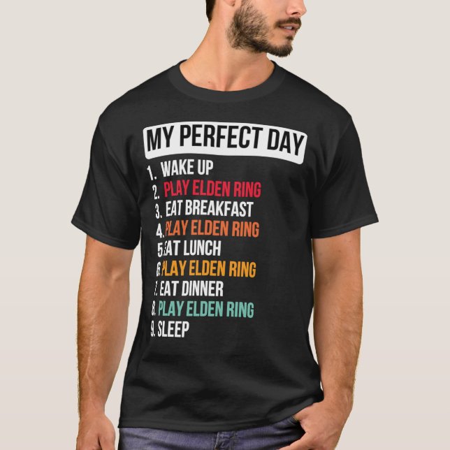 Camiseta día perfecto jugando elden ring Essential T-Shirt (Anverso)