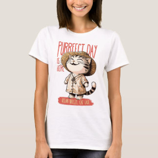 Camiseta Día perfecto verano Bliss Tee - Cat Comfort Ocean