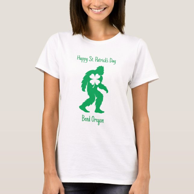 Camiseta Día Personalizado de Pie Grande St. Patrick (Anverso)