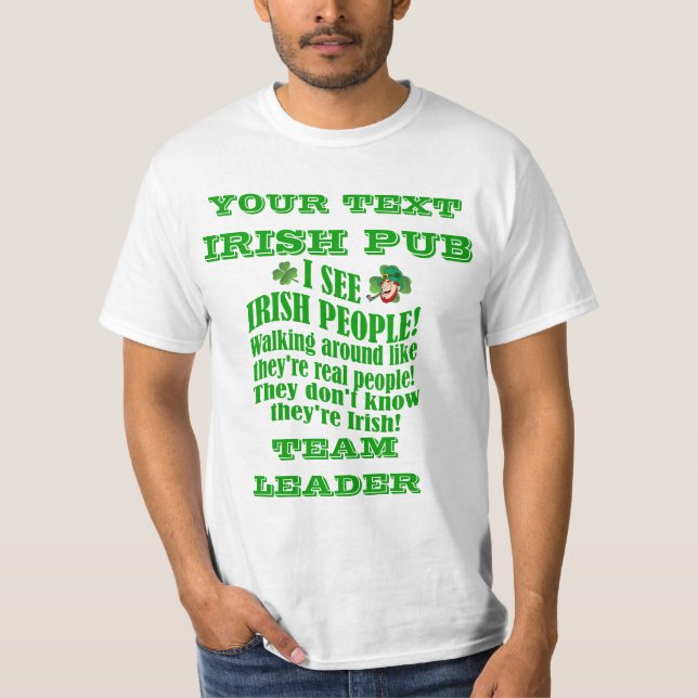 Camiseta Día personalizado de San Patricio (Anverso)