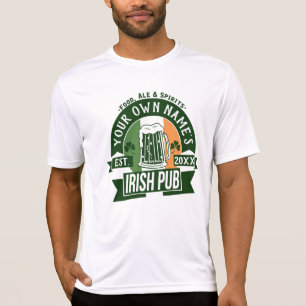 Camiseta Día personalizado Pub irlandés del St Patricks d