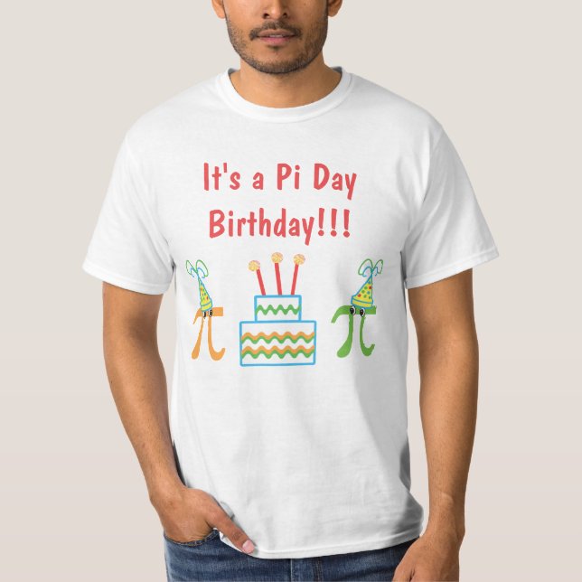 Camiseta Día Pi Cumpleaños Tee (Anverso)