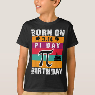 Camiseta Día Pi Nacido En Día Pi Cumpleaños 3.14 Pastel