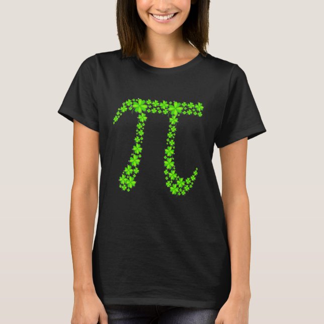 Camiseta Día Pi Shamrock Feliz Día de Math Math (Anverso)
