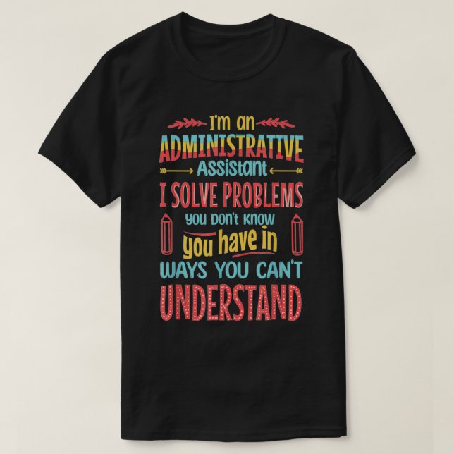 Camiseta Día profesional administrativo (Diseño del anverso)