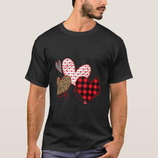 Camiseta Día que ama el cuadriculado de leopardo