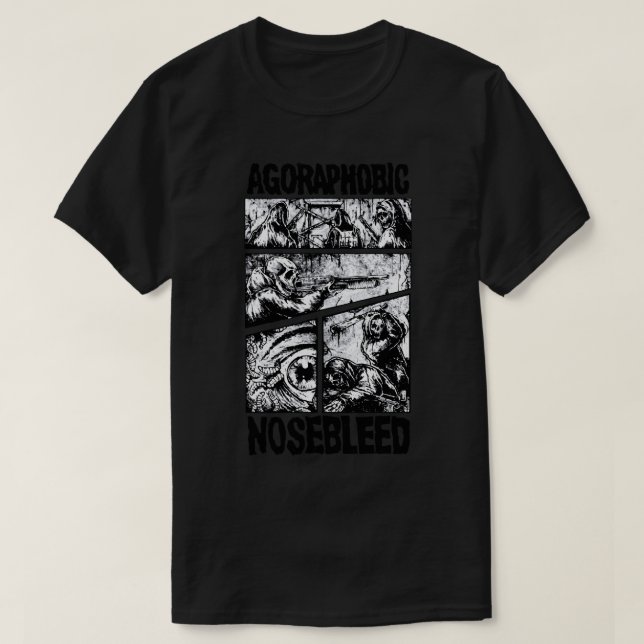 Camiseta Día Regalo Grindcore Banda Agorafobic Nosebleer Ce (Diseño del anverso)