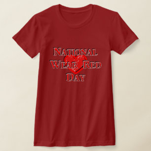 Camiseta Día rojo del uso nacional