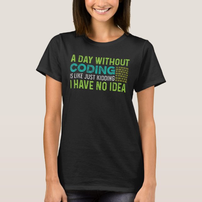 Camiseta Día sin codificar Técnico de Computadora (Anverso)