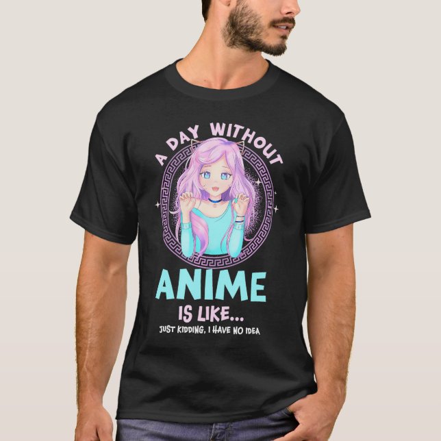 Camiseta Día sin el Chica anime Kawaii Otaku Arte japonés C (Anverso)