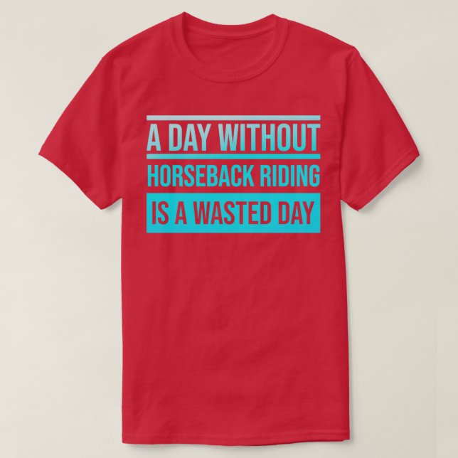 Camiseta Día sin equitación (Diseño del anverso)