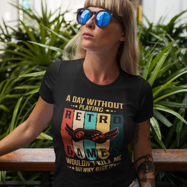Camiseta Día sin juegos retro - Divertido juego de video (Subido por el creador)